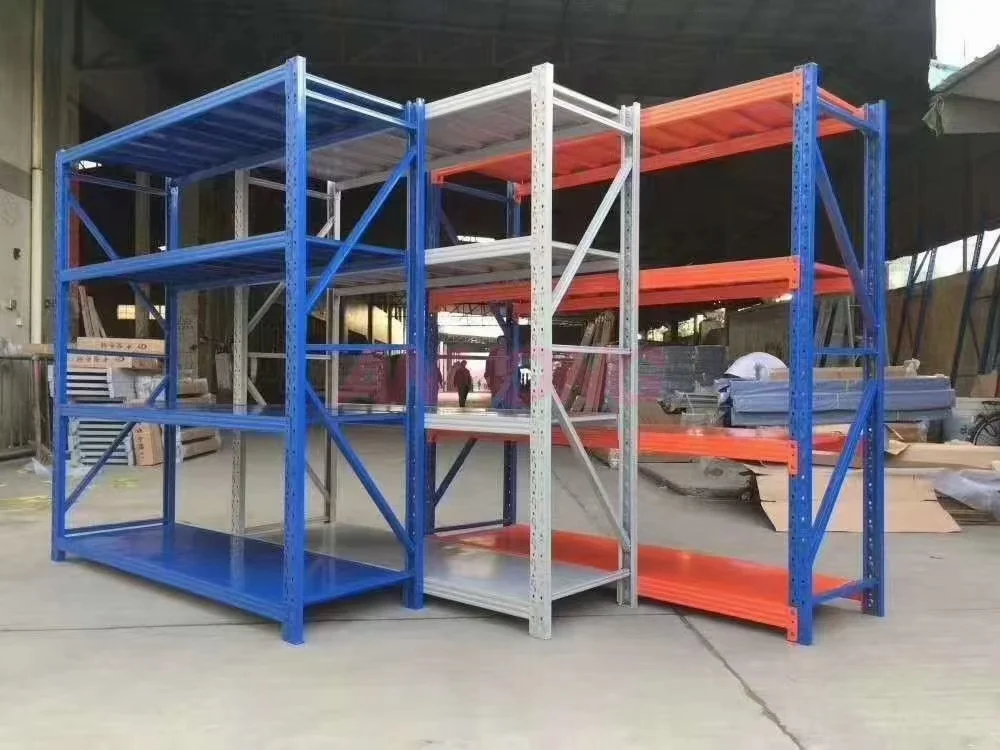 Multi-colour boltless shelving sets
